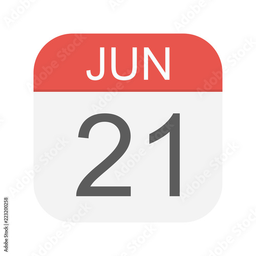 June 21 - Calendar Icon