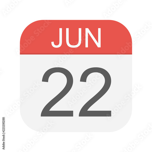 June 22 - Calendar Icon