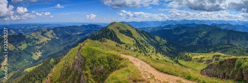 Bergpanorama vom Hochgrat im Allgäu photo