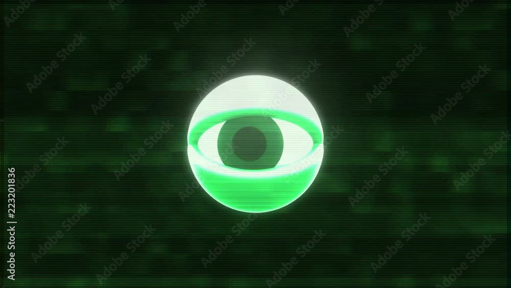 green eye watching on glitch lcd led screen display background animation seamless loop New quality universal close up vintage dynamic animated colorful joyful cool video footage green eye watching on glitch lcd led screen display background animation seamless loop New quality universal close up vintage dynamic animated colorful joyful cool video footage