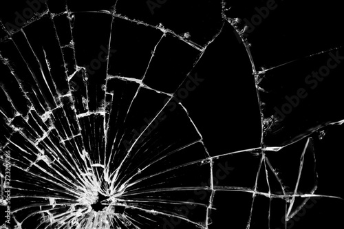 Cuadro en lienzo real crack broken glass texture pattern effect