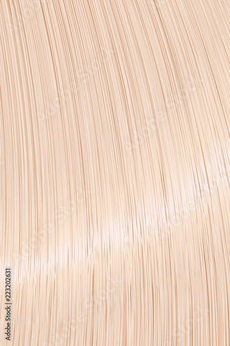 Realistic blond straight hair background