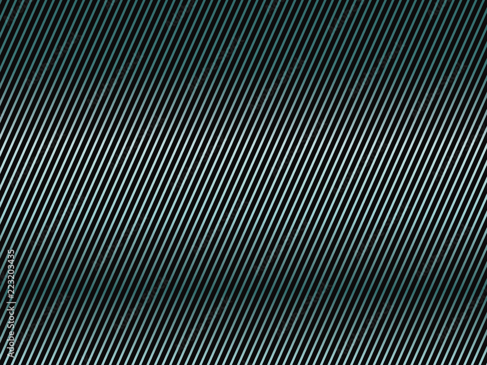 Obraz premium Dark background with slanted stripes. Gradient, neon green-blue lines