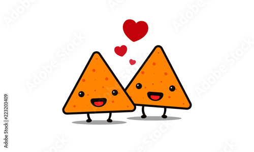 Nachos Logo Vector Illustration