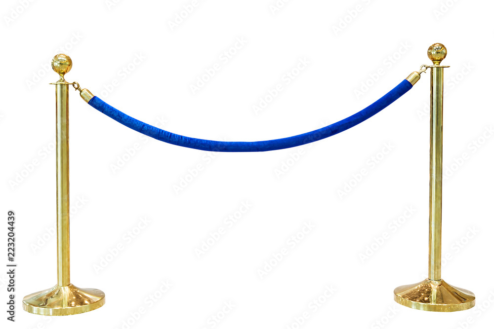 golden barricade isolate on white background golden barricade isolate on white background