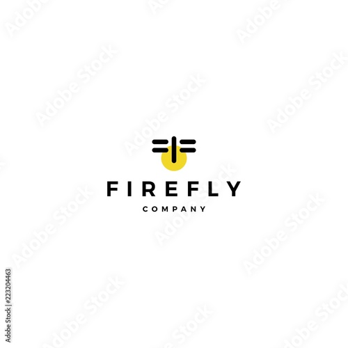 firefly logo vector icon illustration design inspirations