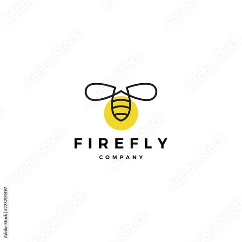 firefly logo vector icon illustration design inspirations