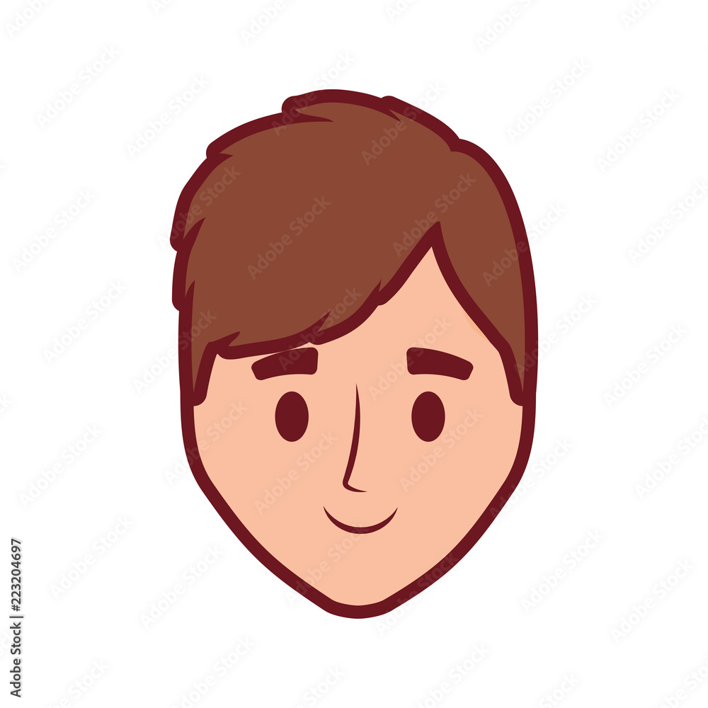 cartoon man icon