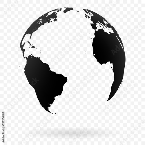 Earth globe symbol