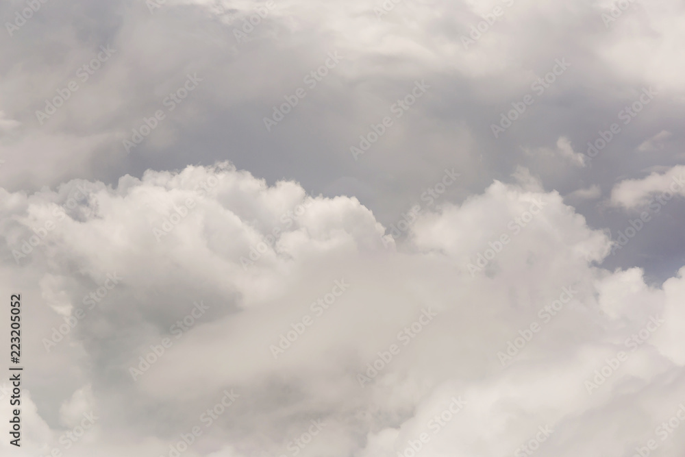 Obraz premium clouds and blue sky seen from plane