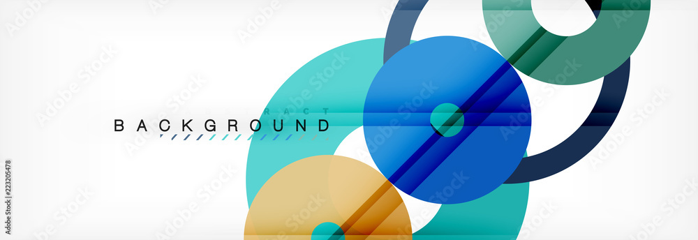 Geomtric modern backgrounds, rings abstract template Geomtric modern backgrounds, rings abstract template