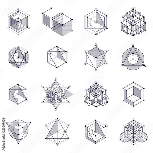 Vector drawings set of blac...