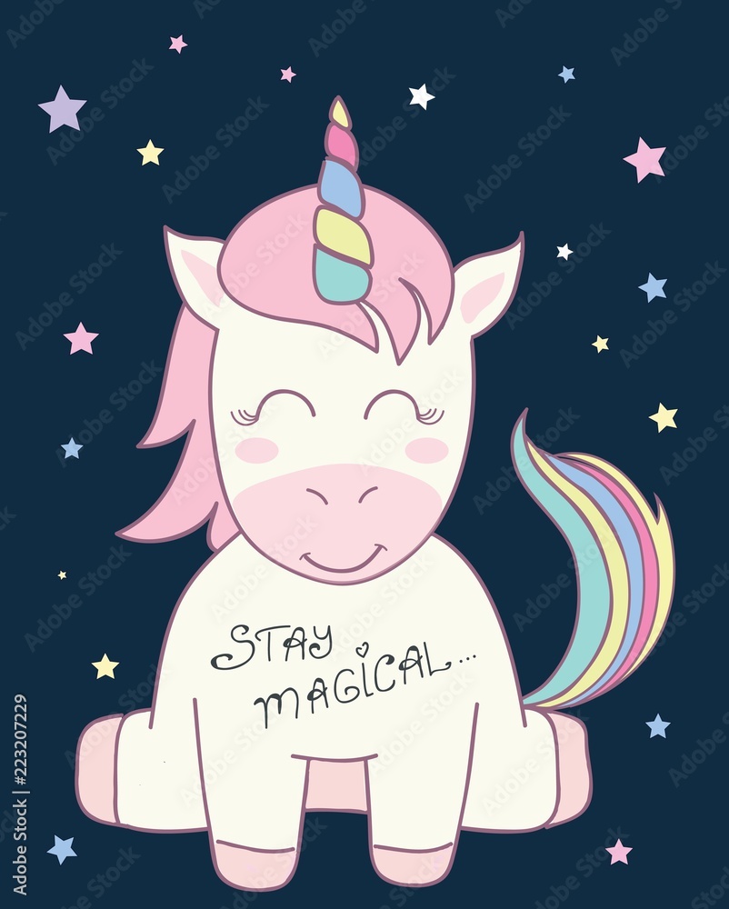 cute unicorn vector illustration for children design cute unicorn vector illustration for children design