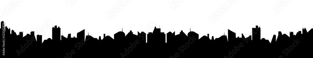 Abstract silhouette of cityscape