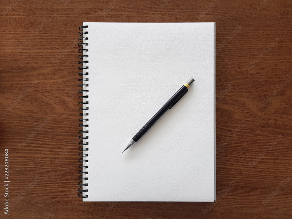 blank notebook with pencil blank notebook with pencil