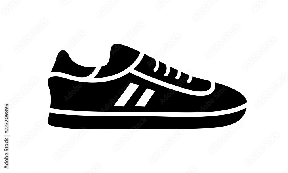Running shoes icon fitness. Simple style sneaker. Running shoes icon fitness. Simple style sneaker.