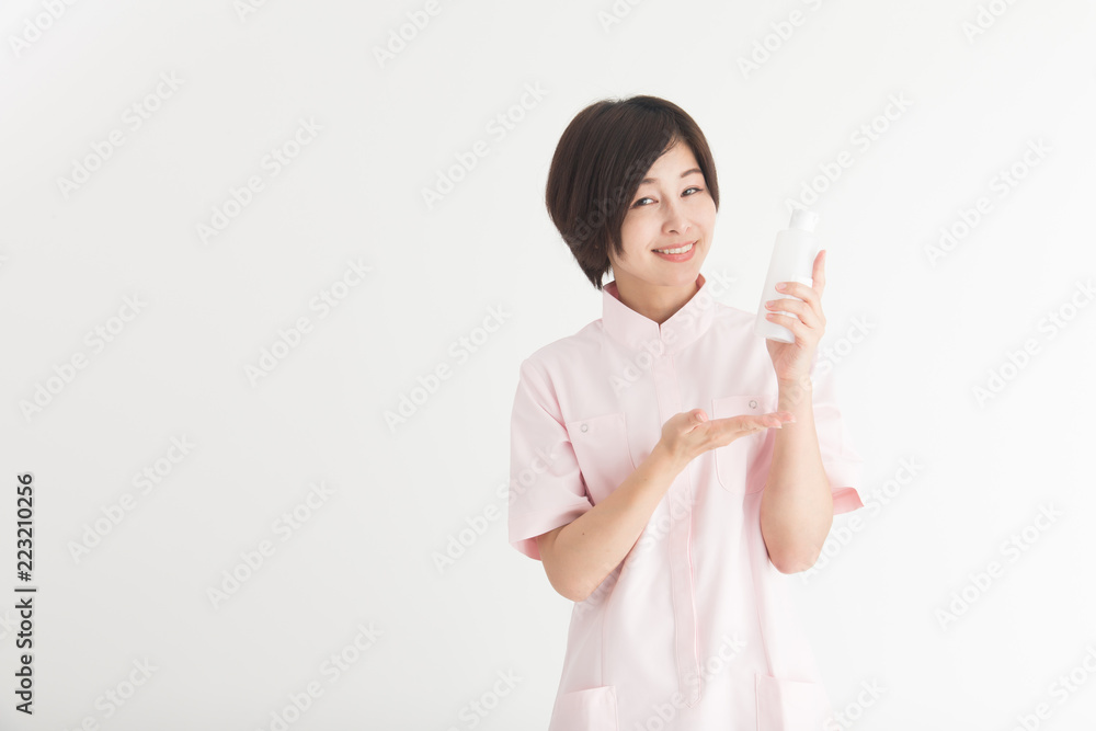 看護師・白バック 看護師・白バック