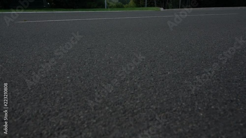 Wallpaper Mural Evening view of the surface of an asphalt road Torontodigital.ca