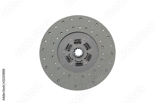 clutch pressure plate on isolated white background