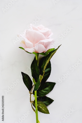 Artificial sweet pink rose ...
