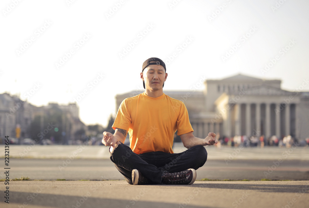 Meditation in the city Meditation in the city