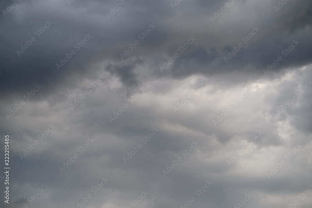 Gewitter Wolken Regen Sonnen Licht