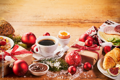 Obraz na płótnie Intercontinental Christmas breakfast spread