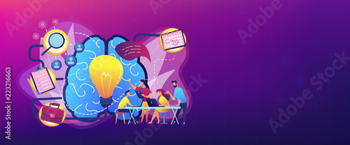 Project management concept header banner.