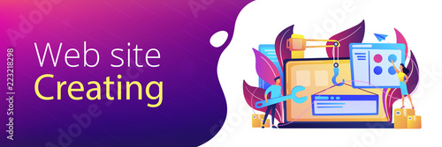 WEB development header or footer banner