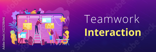 Kanban board header or footer banner.