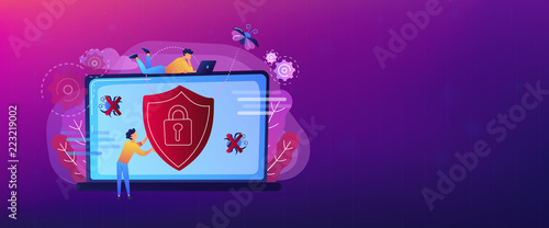 Antivirus software header or footer banner.