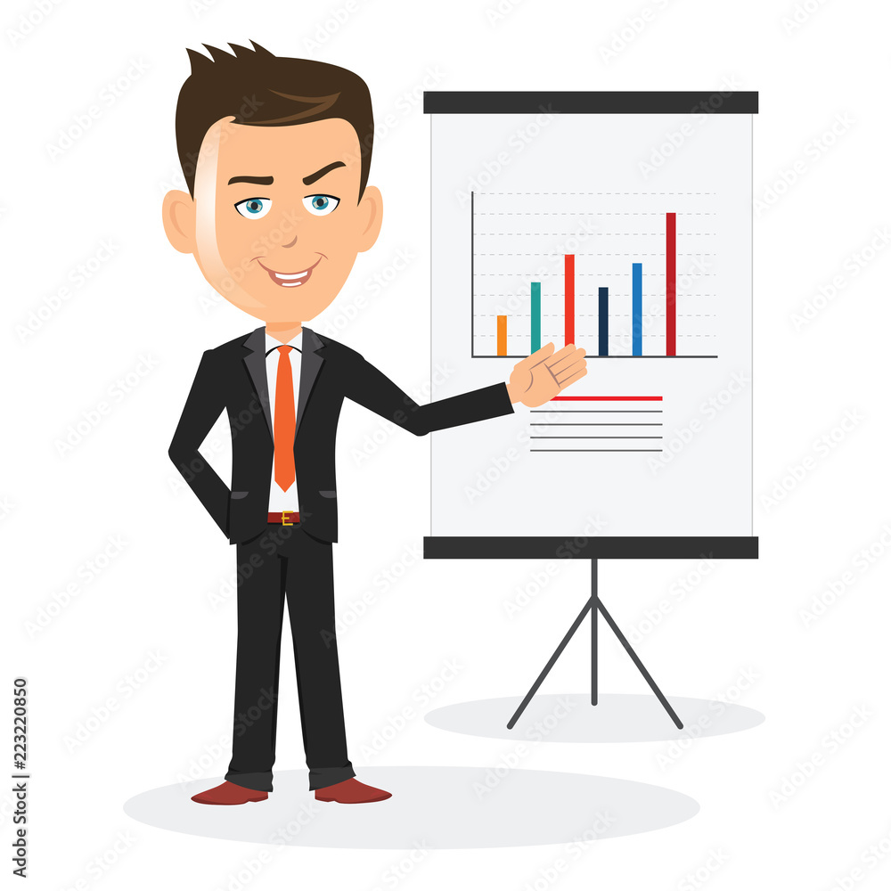 Man presenting business reports ideas success failure discussions increase sales marketing vision Man presenting business reports ideas success failure discussions increase sales marketing vision
