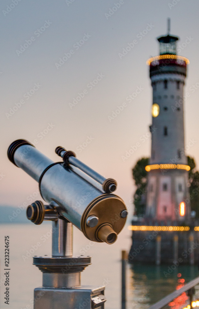 Hafeneinfahrt in Lindau am Bodensee Hafeneinfahrt in Lindau am Bodensee