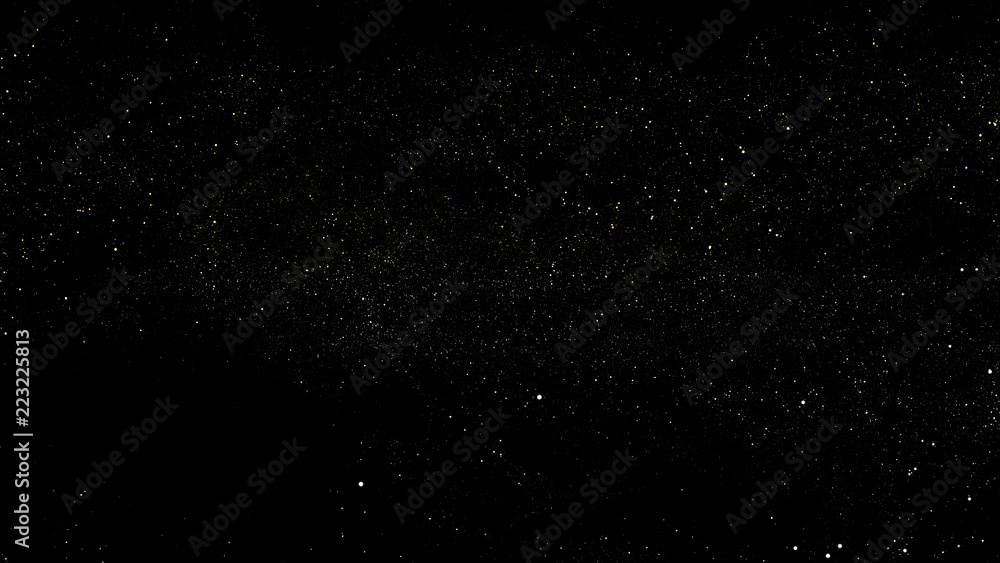 Star field 3d rendering
