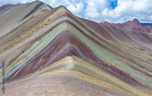 Colourful rainbow mountain of Cusco © Greg