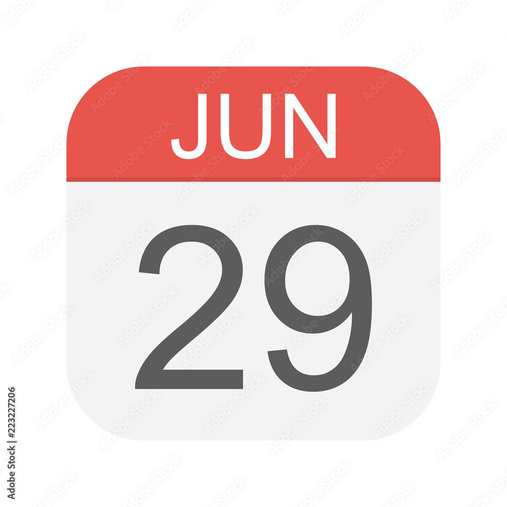 June 29 - Calendar Icon June 29 - Calendar Icon