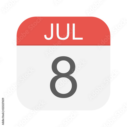 July 8 - Calendar Icon