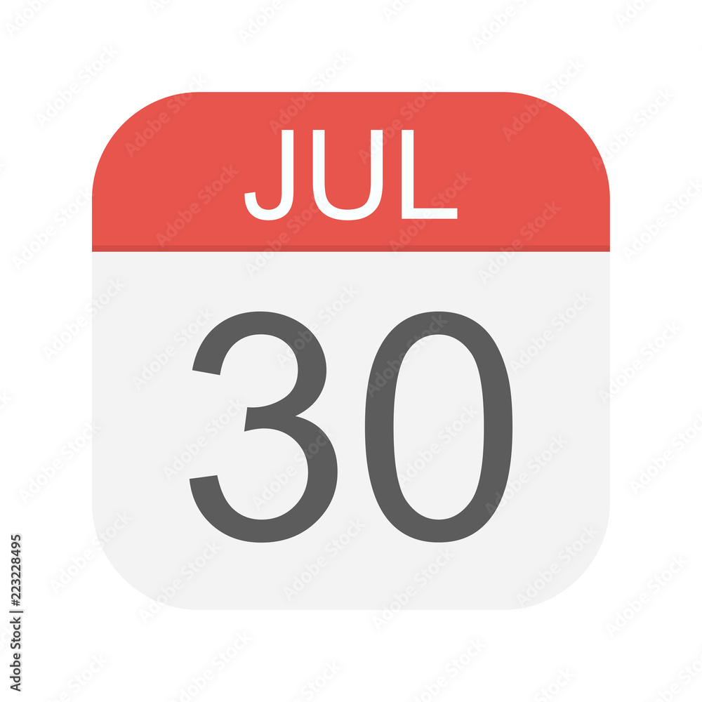 July 30 - Calendar Icon July 30 - Calendar Icon