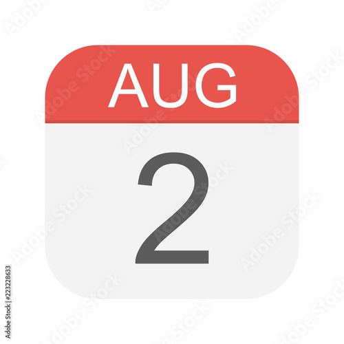 August 2 - Calendar Icon
