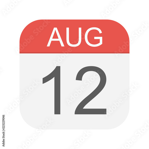 August 12 - Calendar Icon