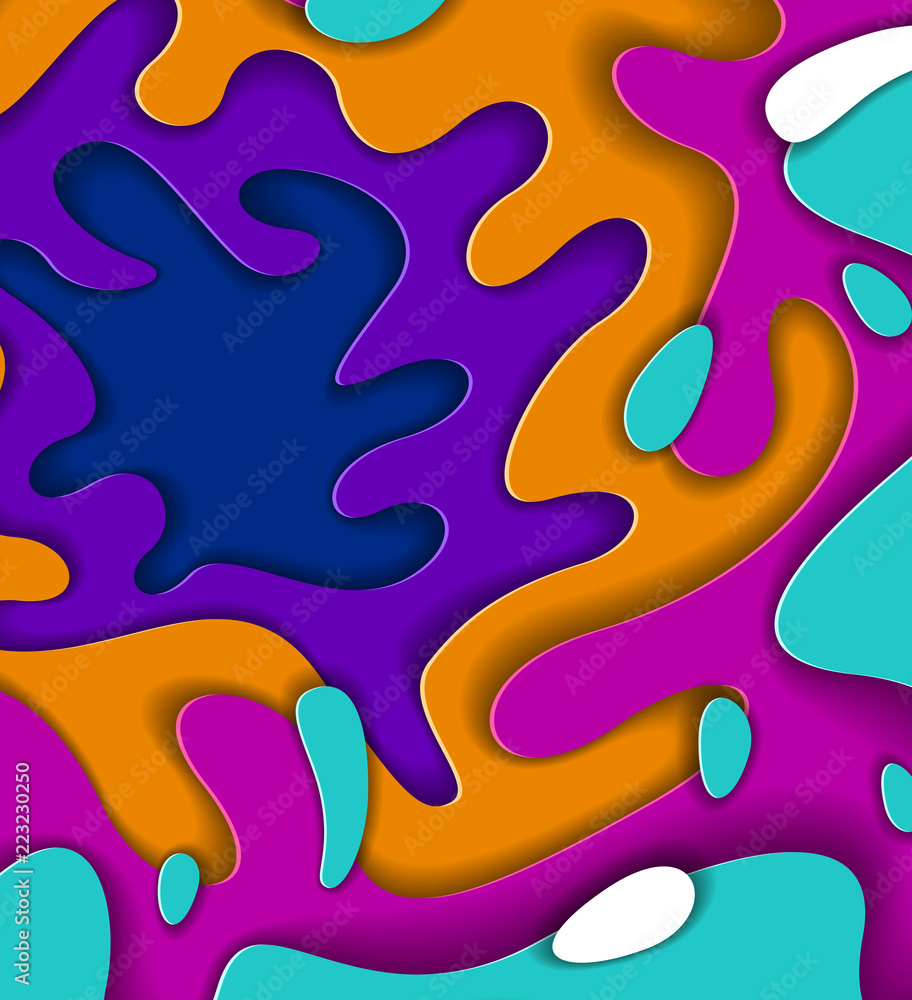 3D abstract background with paper cut shapes. Vector illustration in paper cut style. layout for business card, presentations, flyers or posters. 3D abstract background with paper cut shapes. Vector illustration in paper cut style. layout for business card, presentations, flyers or posters.