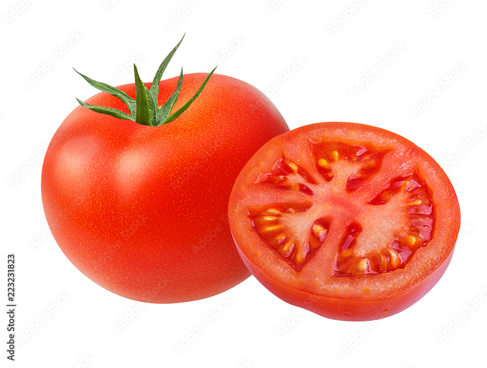 Fresh tomato isolated on white background with clipping path Fresh tomato isolated on white background with clipping path