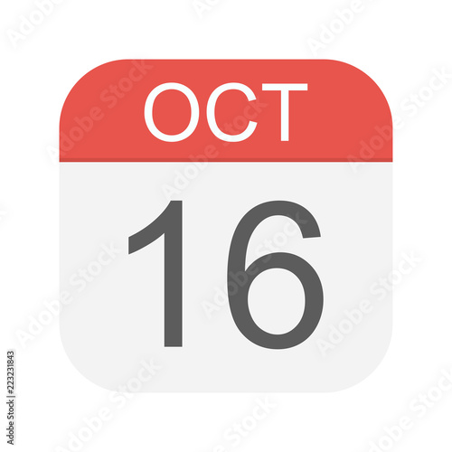 October 16 - Calendar Icon