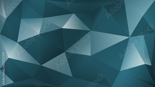 Abstract polygonal background of many triangles in gray colors © Olga Moonlight