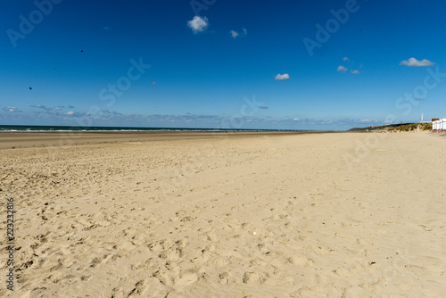 sand dunes and beach English Channel  Hardalot La Plage
