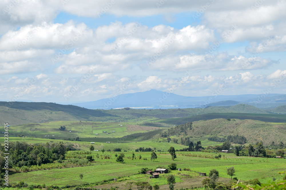 Mount Longonot seen from Eburru Hills, Kenya