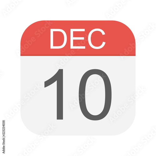 December 10 - Calendar Icon