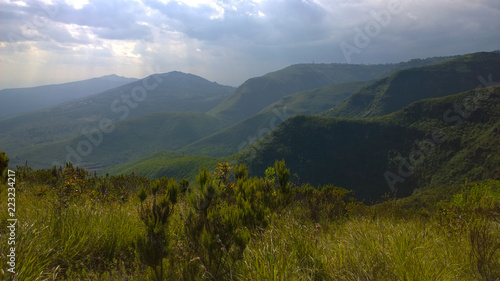 Fototapeta Naklejka Na Ścianę i Meble -  Kijabe Hills in Kijabe, Rift Valley, Kenya