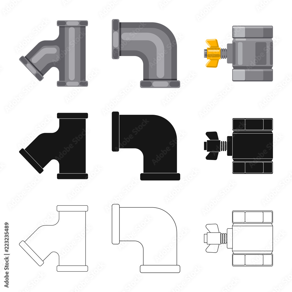 Vector design of pipe and tube logo. Collection of pipe and pipeline vector icon for stock. Vector design of pipe and tube logo. Collection of pipe and pipeline vector icon for stock.