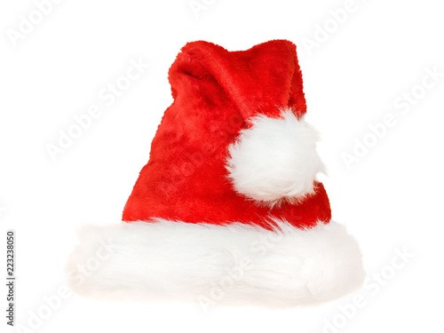 Red christmas hat isolated